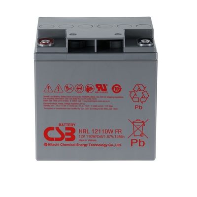 CSB HRL12110W 12V 110W High Rate Long Life Battery Rechargeable Lead-Acid Battery