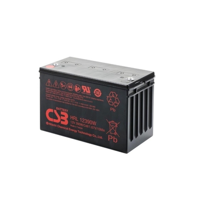 CSB HRL12390W 12V 390W Top Terminal Long Life VRLA-AGM Valve Regulated Lead Acid Battery