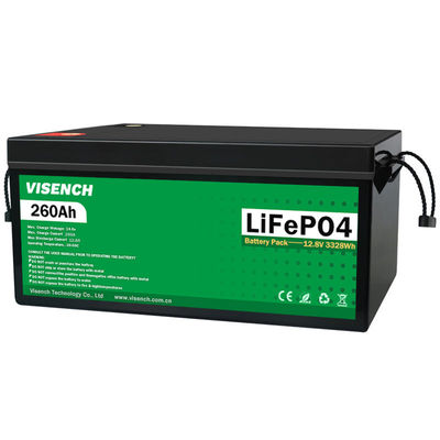 Solar Energy 12V 260Ah Rechargeable Lithium iron Phosphate Battery Lifepo4 Batteries 12.8V 260Ah Lithium Battery Pack