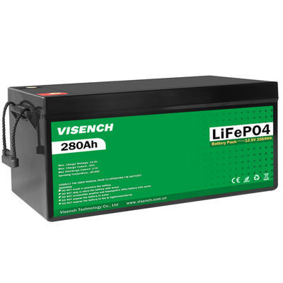 Visench Solar Energy 12V 280Ah Rechargeable Lithium Iron Phosphate Battery 12.8V 280Ah Lifepo4 Batteries