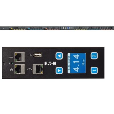 16A Derated AMP 1U PDU For Power Data Center EATON EFLXB00H FLEXPDU BASIC C14 10A 1P 8XC13