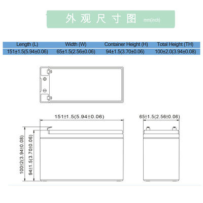 Rechargeable Lead Acid Battery 12V 4AH 20hr Deep Cycle Battery