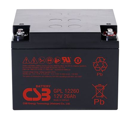 GPL12260 12V 26Ah CSB Battery Long Life Rechargeable Battery