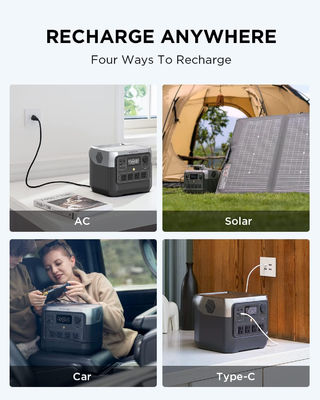 Ecoflow Portable Power Station River 2 PRO Fast Charging, Solar Generator Portable Power Station 768wh 800W