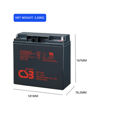 CSB Battery GP12170 12V 17Ah Energy Storage Maintenance Free Rechargeable VRLA 12V 17Ah CSB Battery