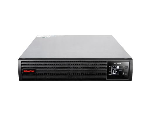 SANTAK Castle Series 1kVA Online Rack UPS with 1000Wh Lead Acid Battery and 220V Pure Sine Wave Output