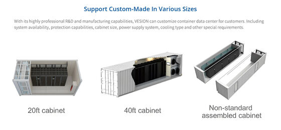 Containerized Module Racka Schneider APC EcoStruxure AI Modular Data Center 38kW 5 Rack 400V ...