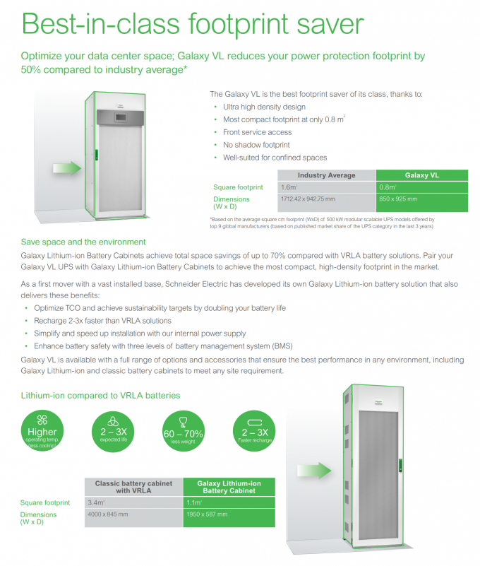 APC Data Center And Facility 3 Phase Galaxy VL UPS Scalable 200 To ...