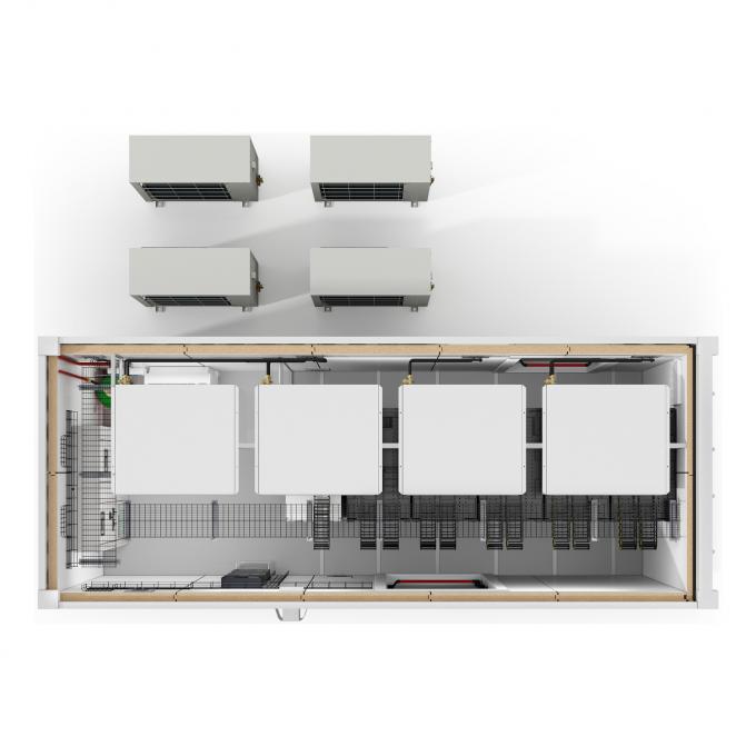 Containerized Module Racka Schneider APC EcoStruxure AI Modular Data Center 38kW 5 Rack 400V ...